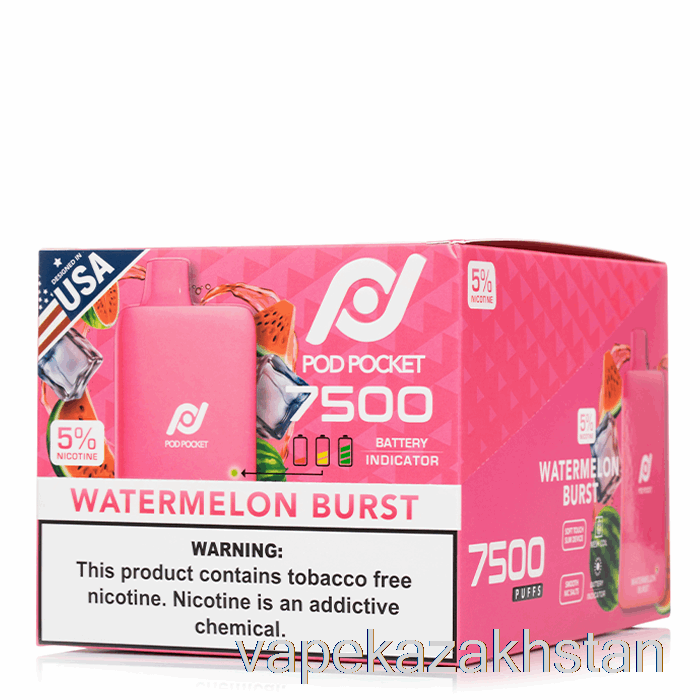 Vape Smoke [10-PACK] Pod Pocket 7500 Disposable